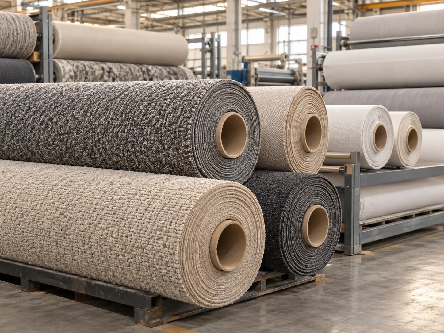 Halı ve Teknik Tekstil — Halı ve teknik tekstil rulolarında taşıyıcı rolik